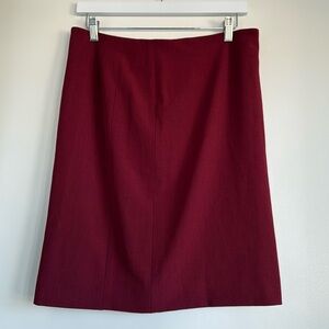 MM La Fleur Pencil Skirt in Oxblood